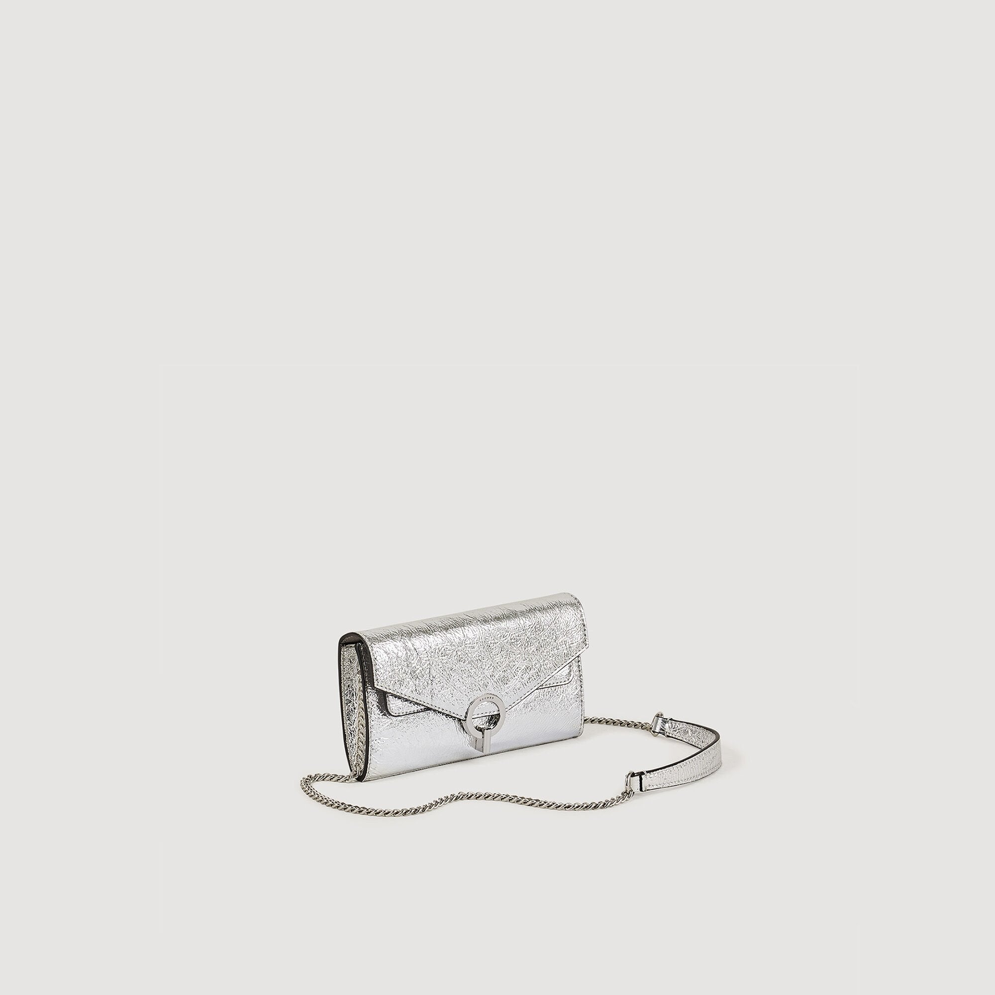 Sandro / Yza Pocket clutch bag Silver