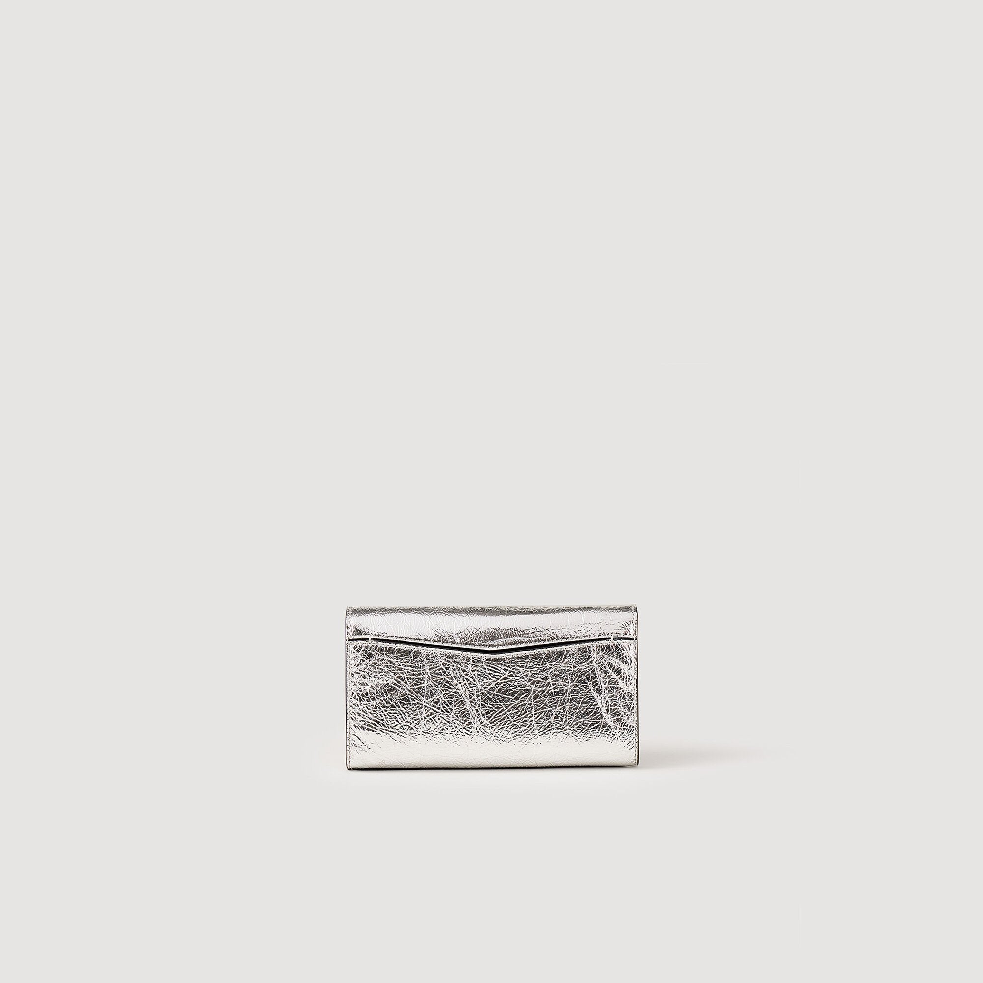 Sandro / Yza Pocket clutch bag Silver