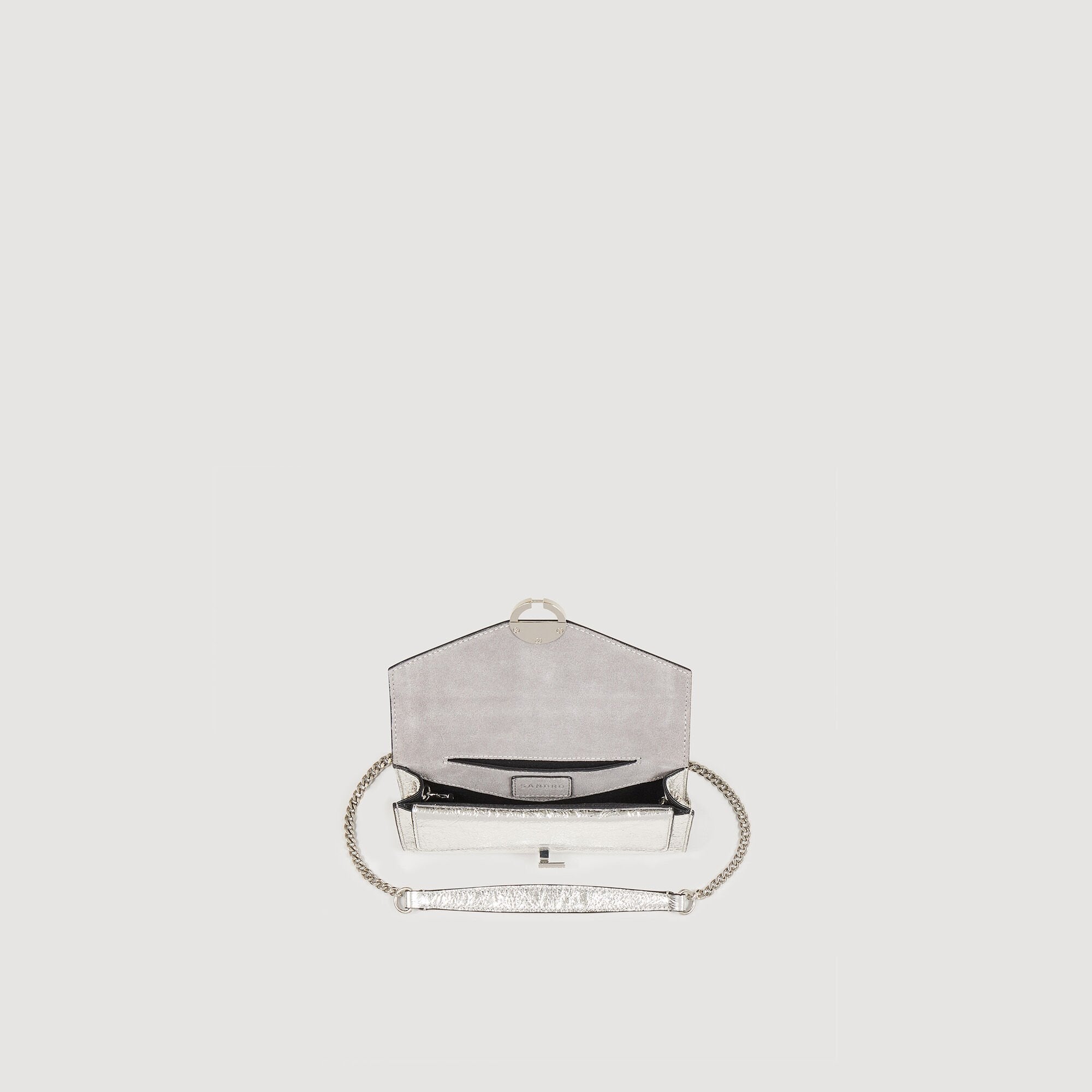 Sandro / Yza Pocket clutch bag Silver