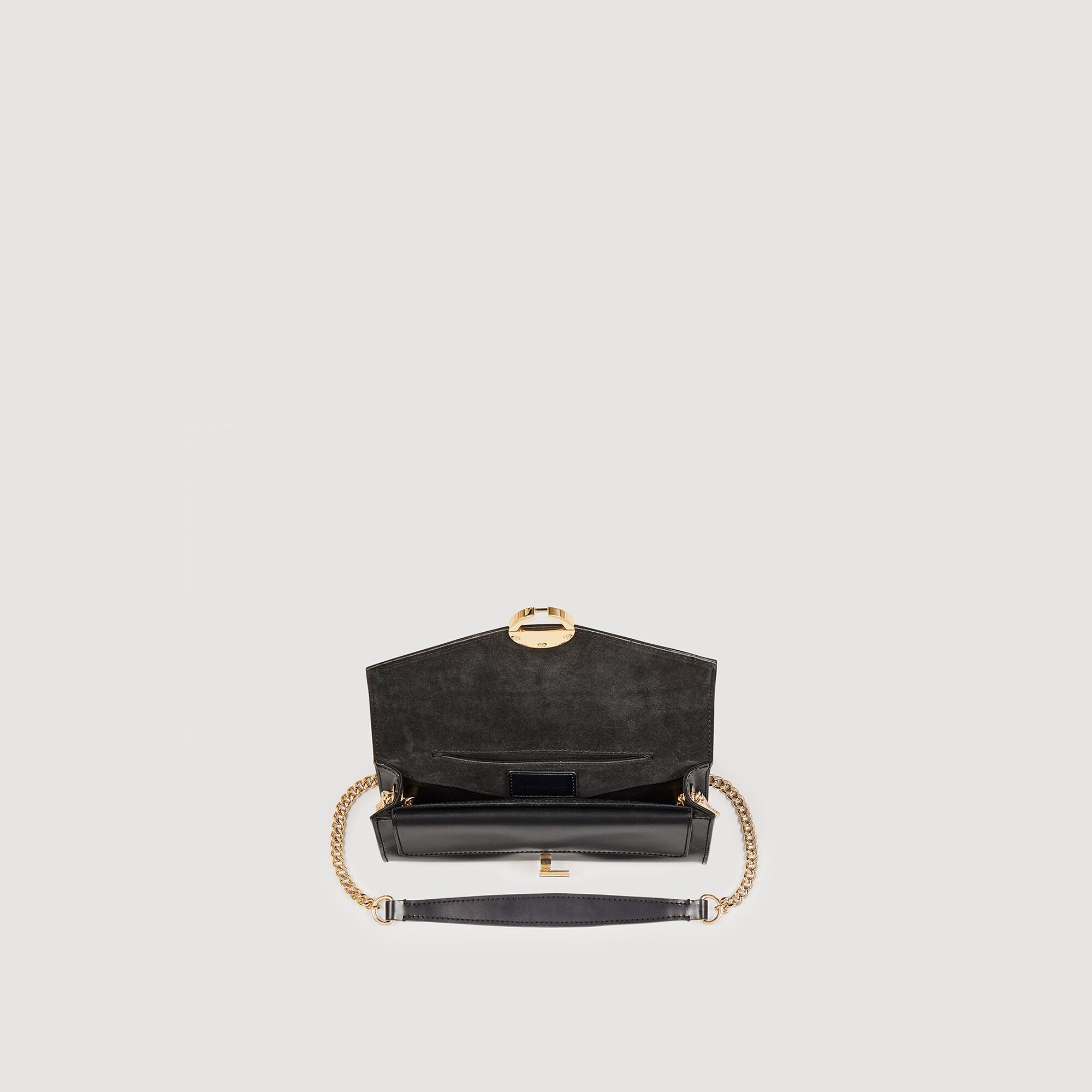 Sandro / Yza Pocket clutch bag Black