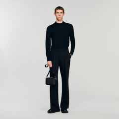 Sandro / Small reconstituted leather bag Black