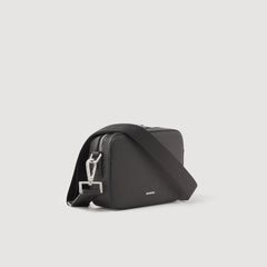 Sandro / Small reconstituted leather bag Black