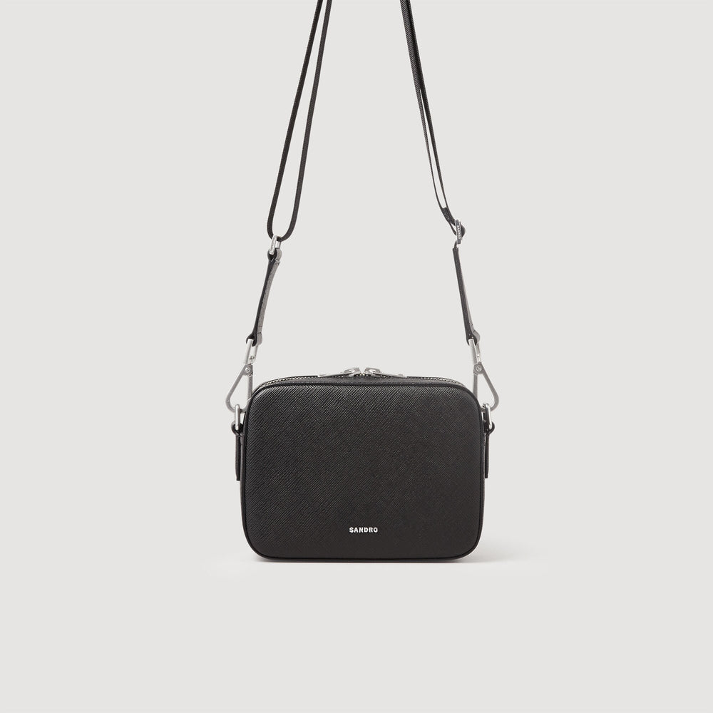 Sandro / Small reconstituted leather bag Black