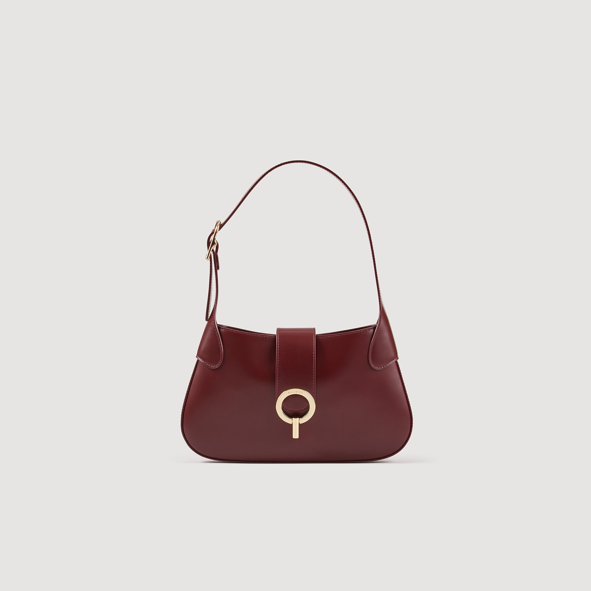 Sandro / Janet bag in certified leather Bordeaux