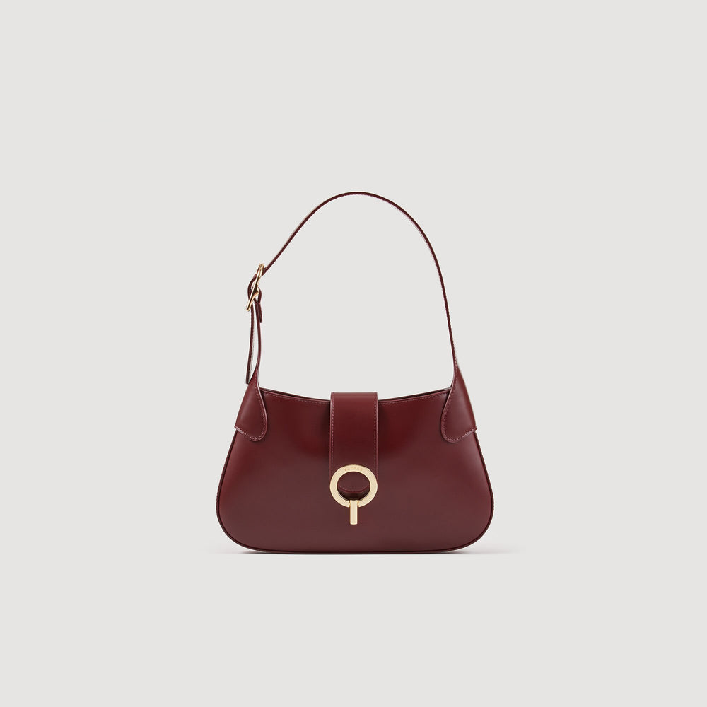 Sandro / Janet bag in certified leather Bordeaux