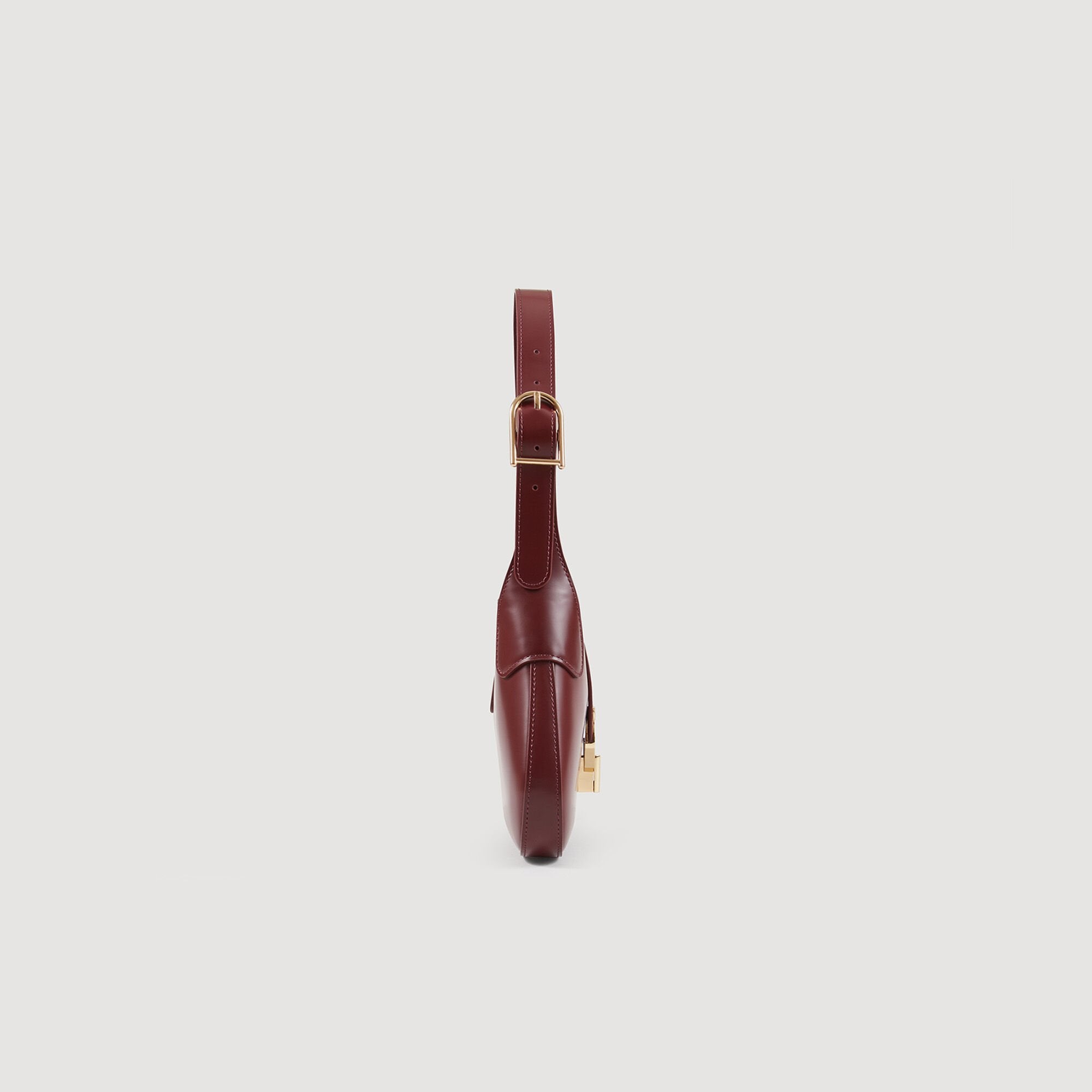Sandro / Janet bag in certified leather Bordeaux