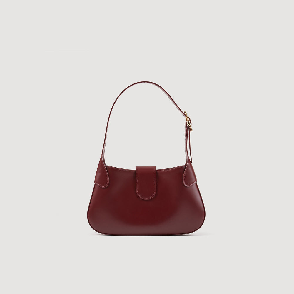 Sandro / Janet bag in certified leather Bordeaux