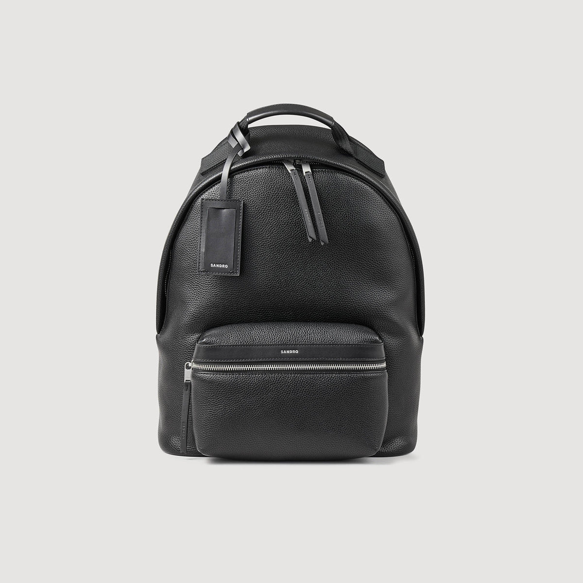 Sandro / Coated canvas backpack Black