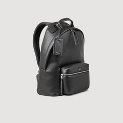 Sandro / Coated canvas backpack Black
