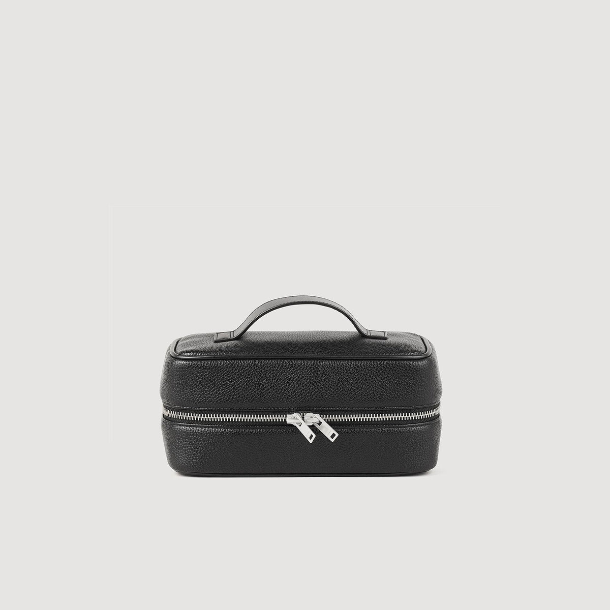 Sandro / Toiletry bag in grained fabric Black