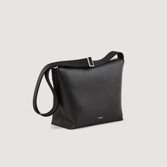Sandro / Grained leather satchel Black
