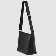 Sandro / Grained leather satchel Black