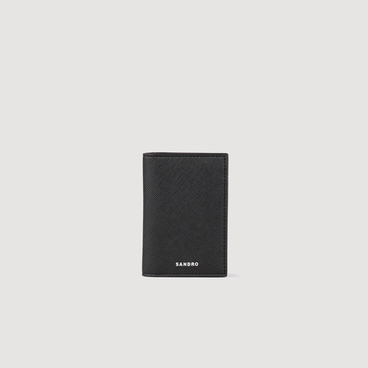 Sandro / Reconstituted leather leather wallet Black