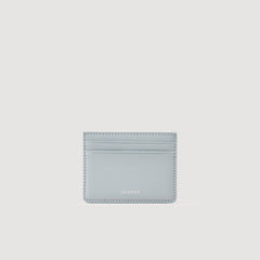 Sandro / Reconstituted leather cardholder Blue Sky