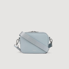 Sandro / Small reconstituted leather bag Blue Sky