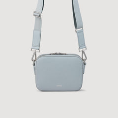 Sandro / Small reconstituted leather bag Blue Sky