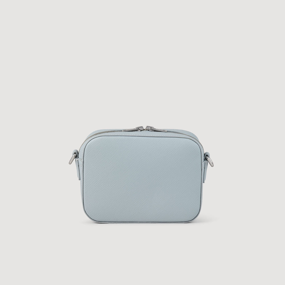 Sandro / Small reconstituted leather bag Blue Sky