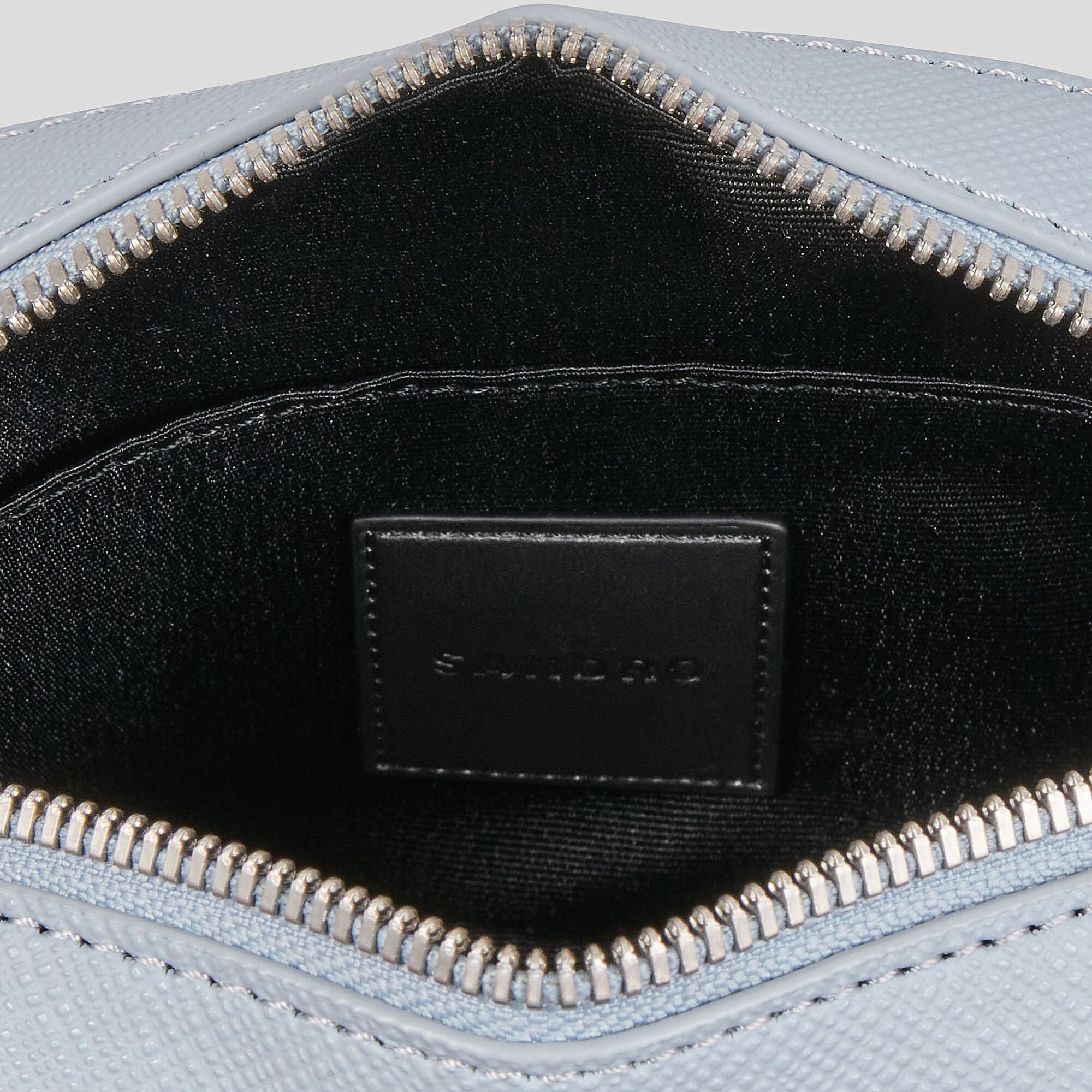 Sandro / Small reconstituted leather bag Blue Sky