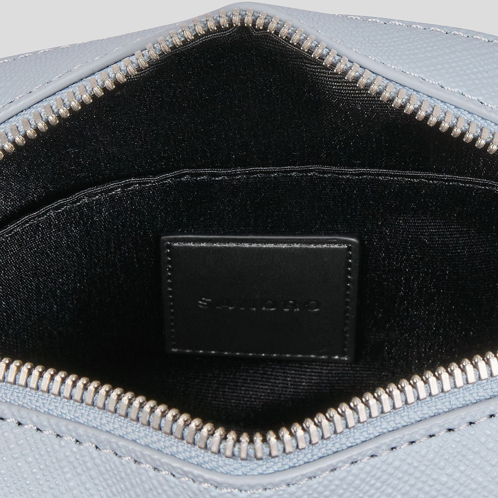 Sandro / Small reconstituted leather bag Blue Sky