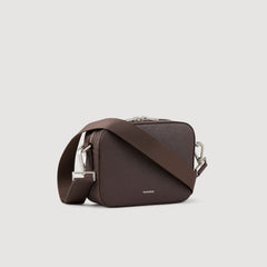 Sandro / Small reconstituted leather bag Chocolate