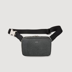 Sandro / Small reconstitued leather bag Graphites