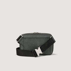 Sandro / Small reconstitued leather bag Graphites