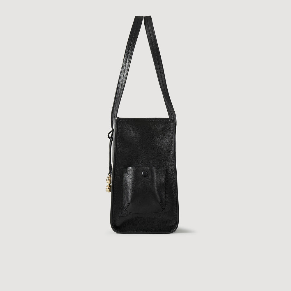 Sandro / Soft leather tote bag Black
