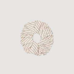 Sandro / Rhinestone striped scrunchie Khaki / Pink