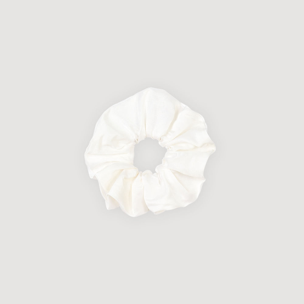 Sandro / Satin-effect scrunchie Ecru