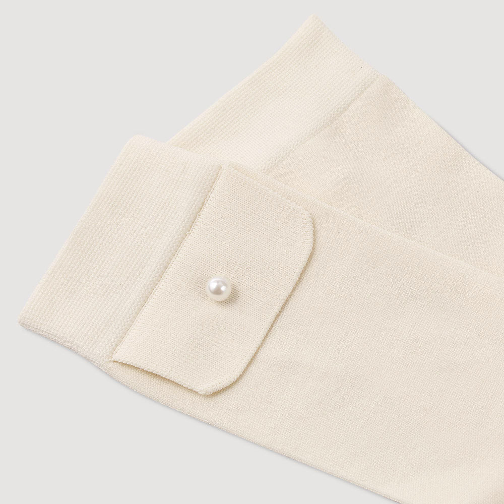 Sandro / Socks with bead detail Ecru