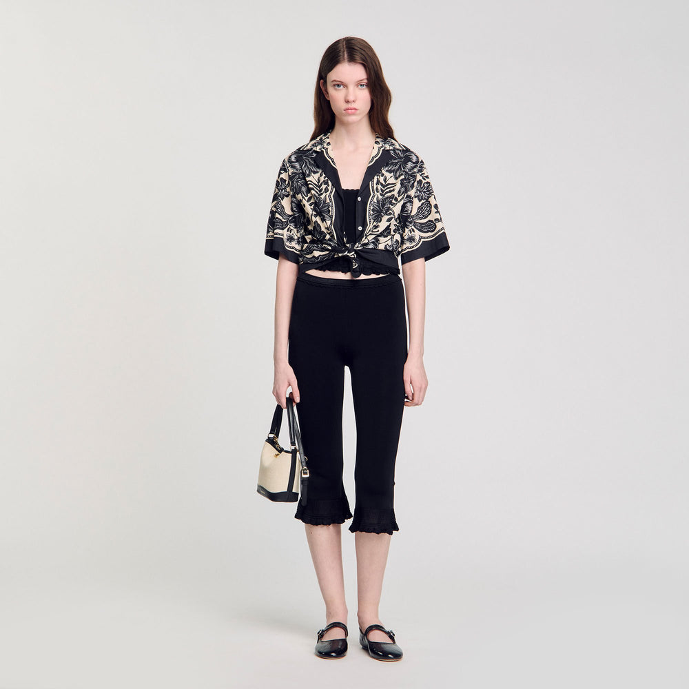 Sandro / Tangoso small bag Ecru / Black