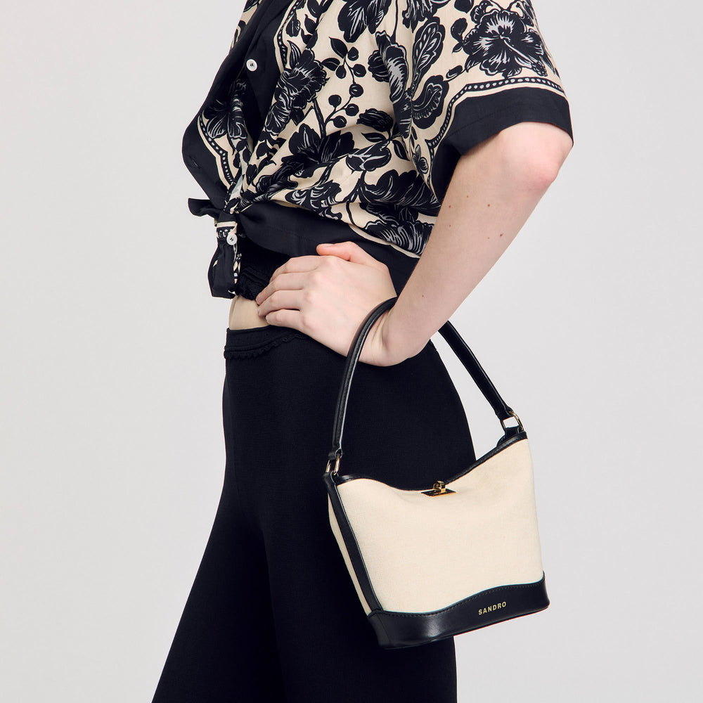 Sandro / Tangoso small bag Ecru / Black