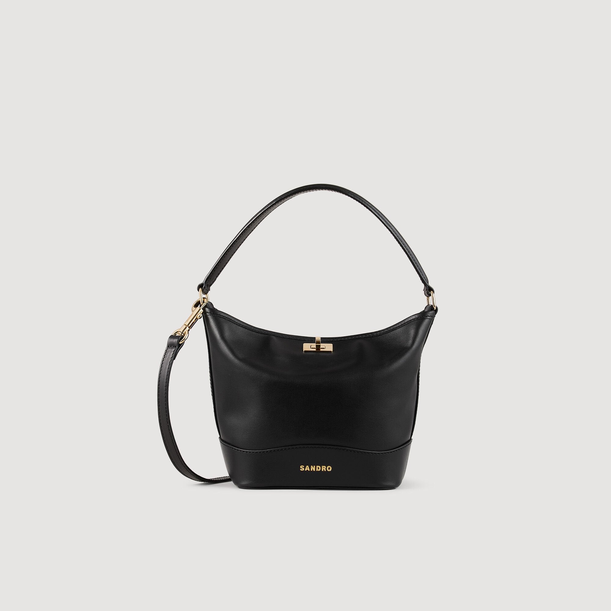 Sandro / Tangoso mini leather bag Black