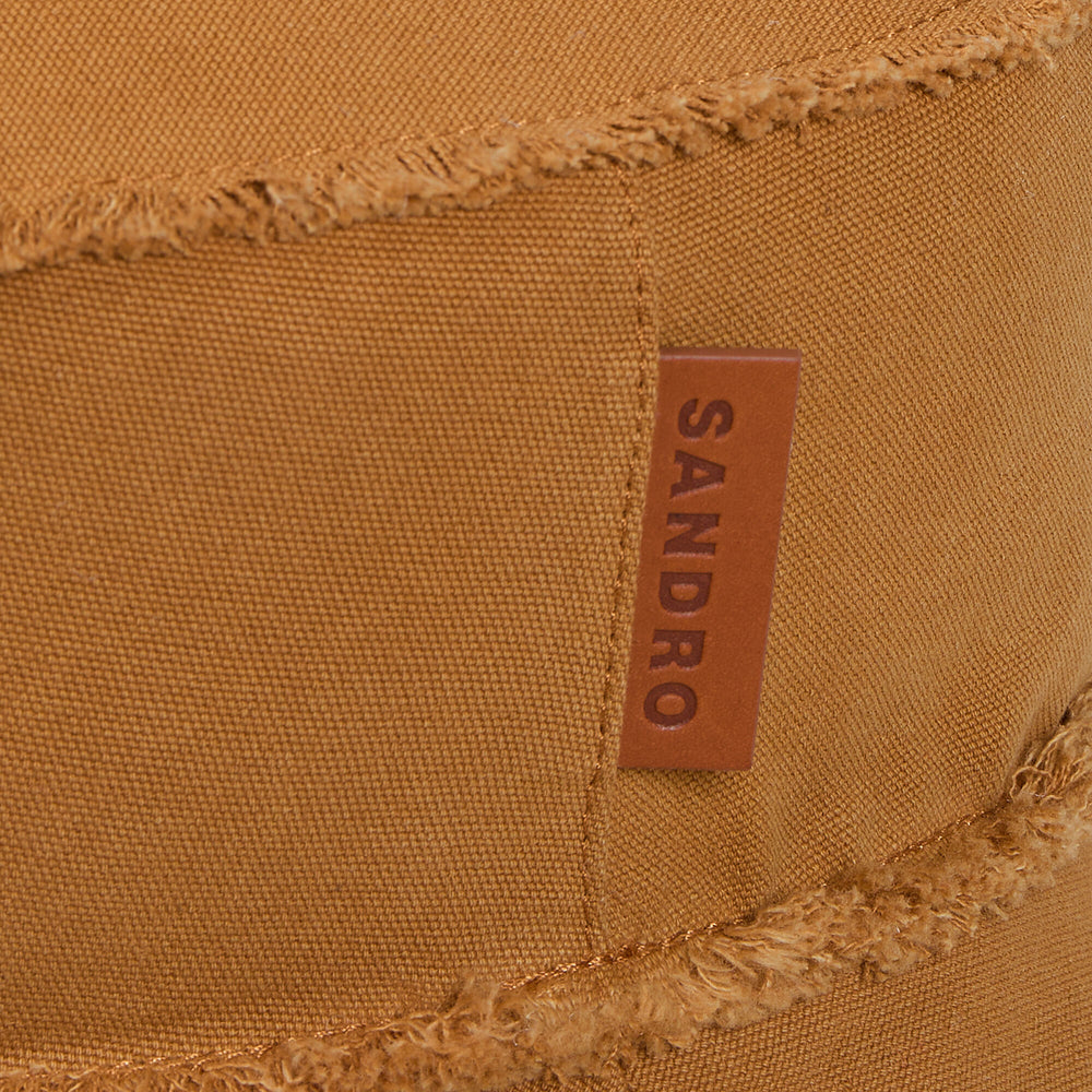 Sandro / Cotton bucket hat Camel