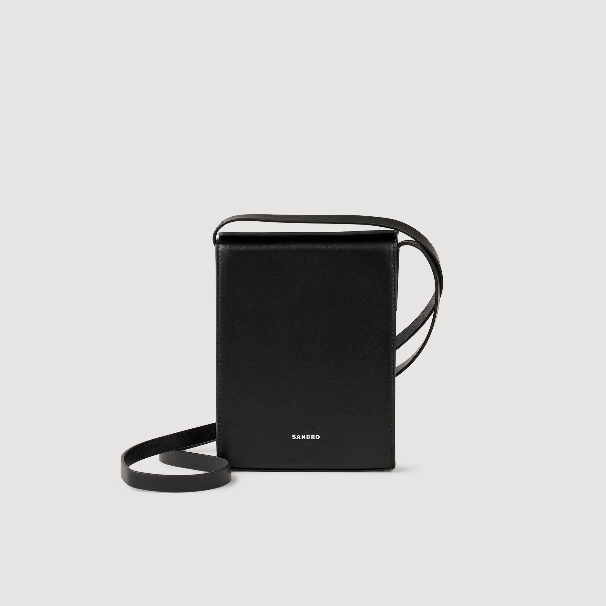 Sandro / Leather shoulder bag Black