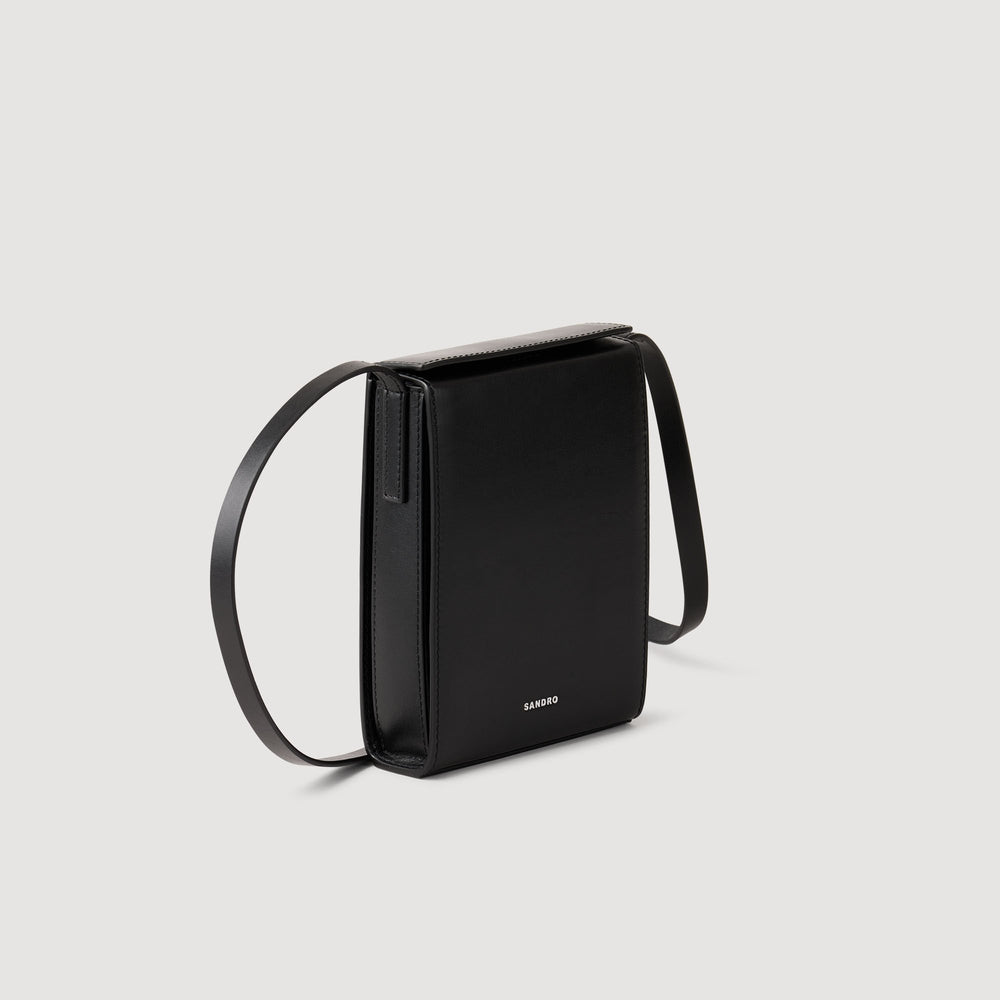Sandro / Leather shoulder bag Black