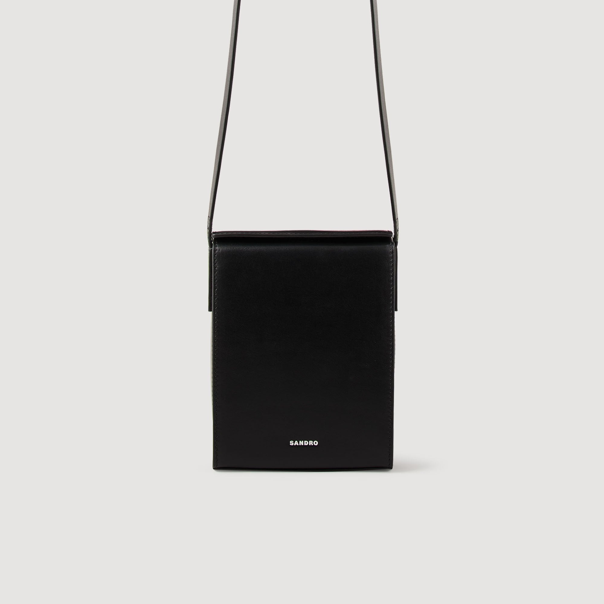 Sandro / Leather shoulder bag Black