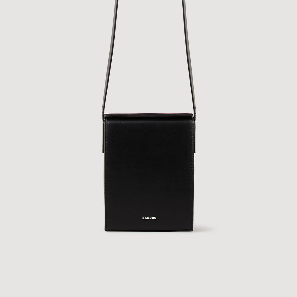 Sandro / Leather shoulder bag Black