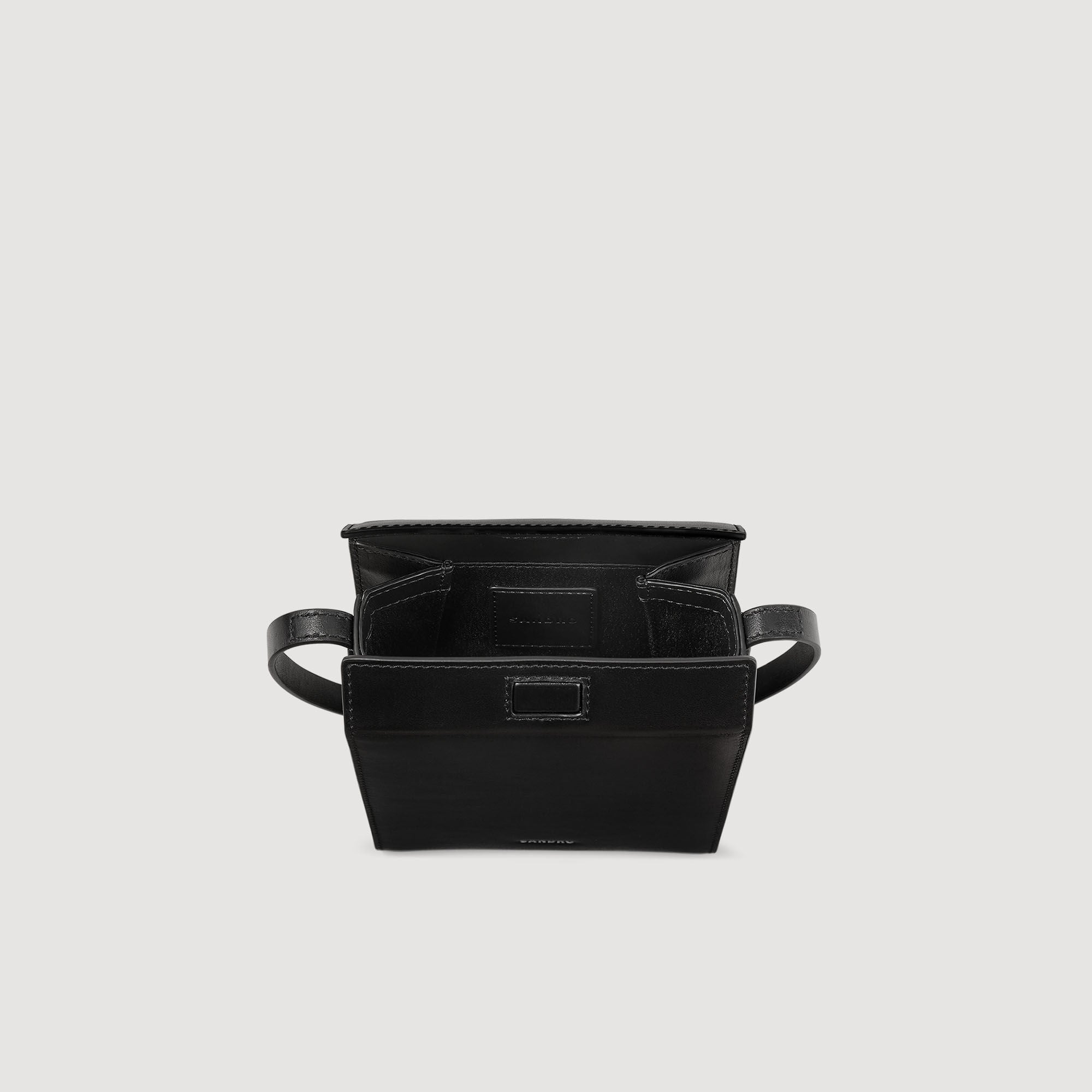 Sandro / Leather shoulder bag Black