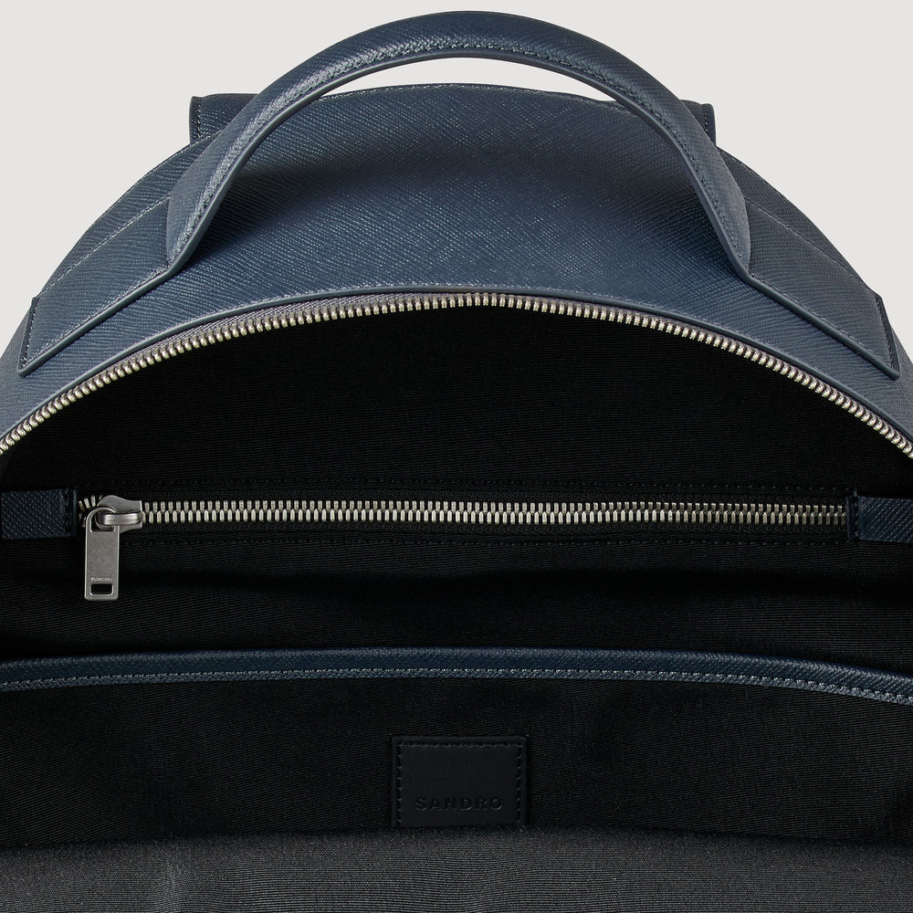 Sandro / Reconstituted leather rucksack Fonte