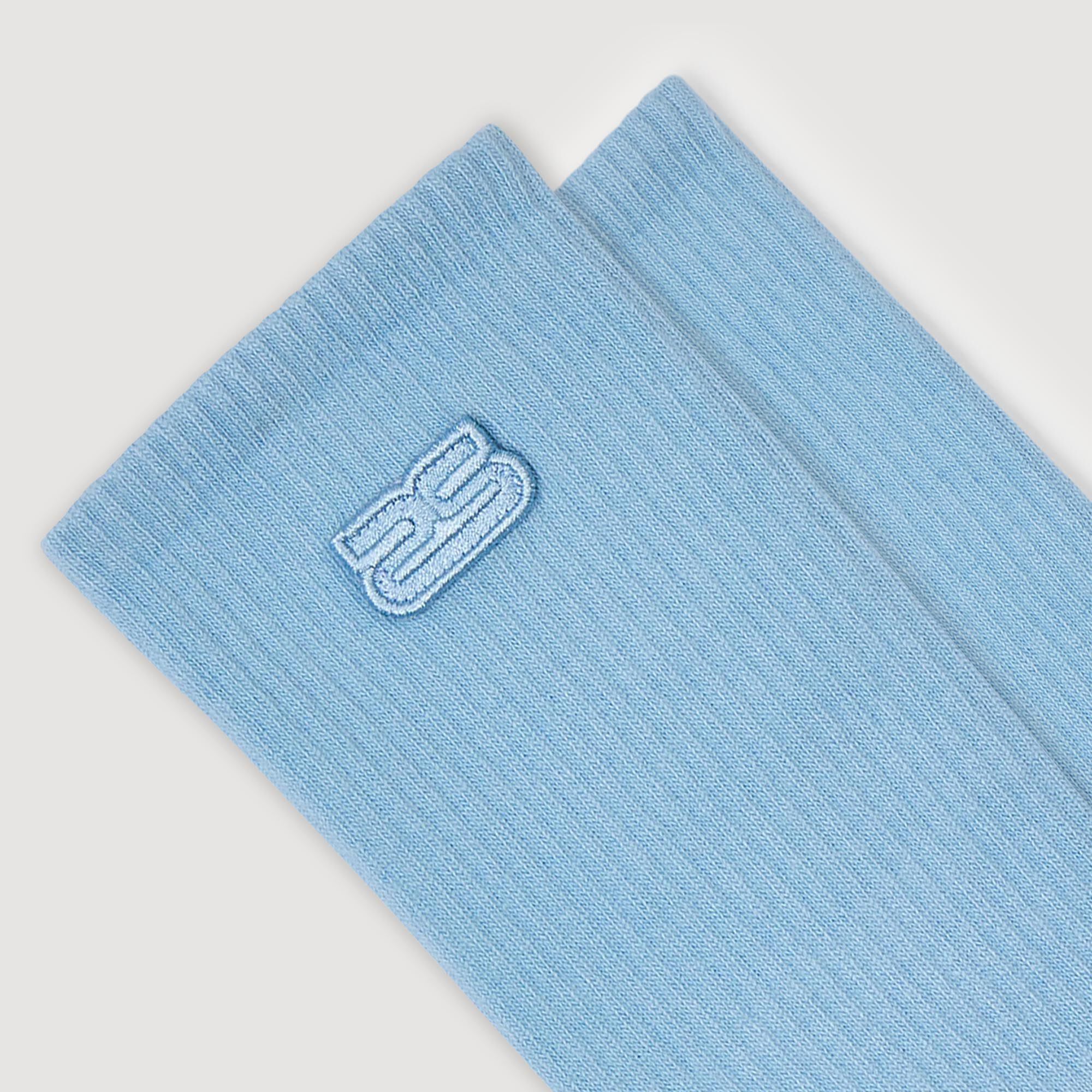 Sandro / Embroidered socks Blue Sky