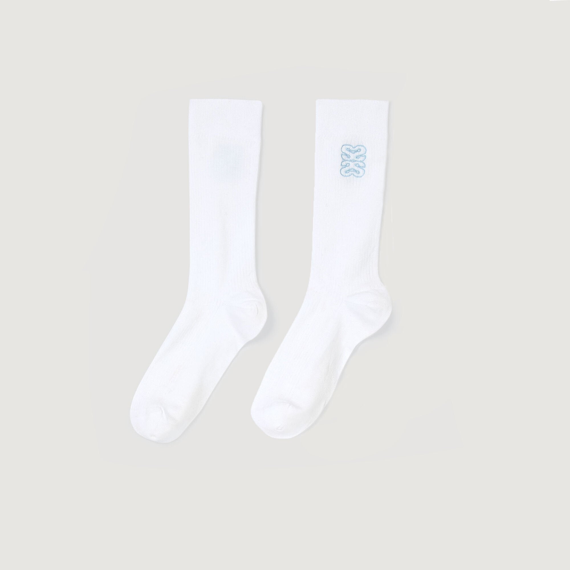 Sandro / Embroidered socks White