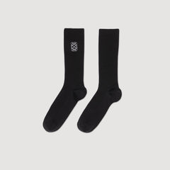Sandro / Embroidered socks Black