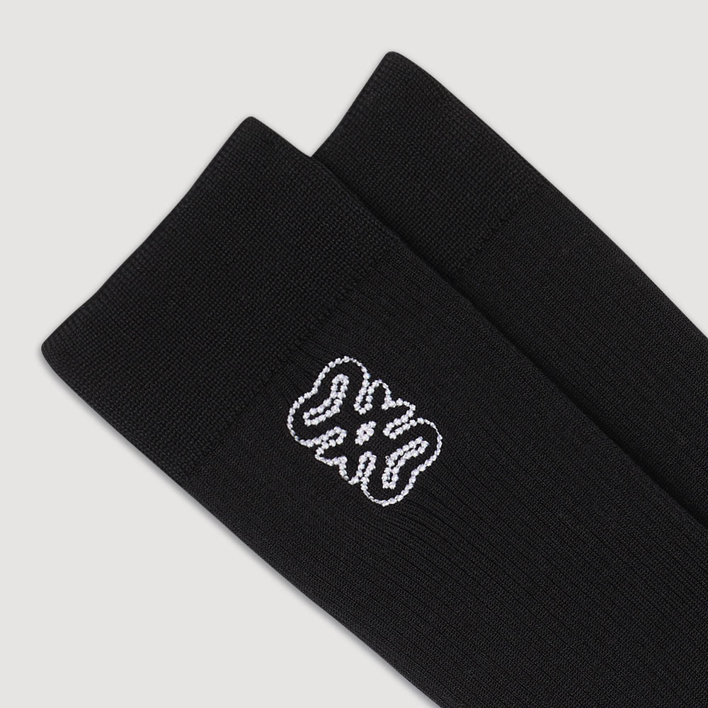 Sandro / Embroidered socks Black