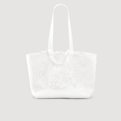 Sandro / Crochet tote bag Ecru