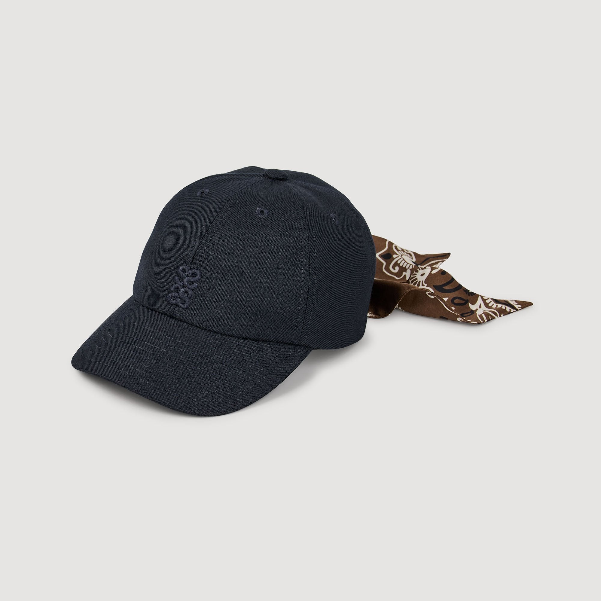 Sandro / Cap with tied scarf Blue