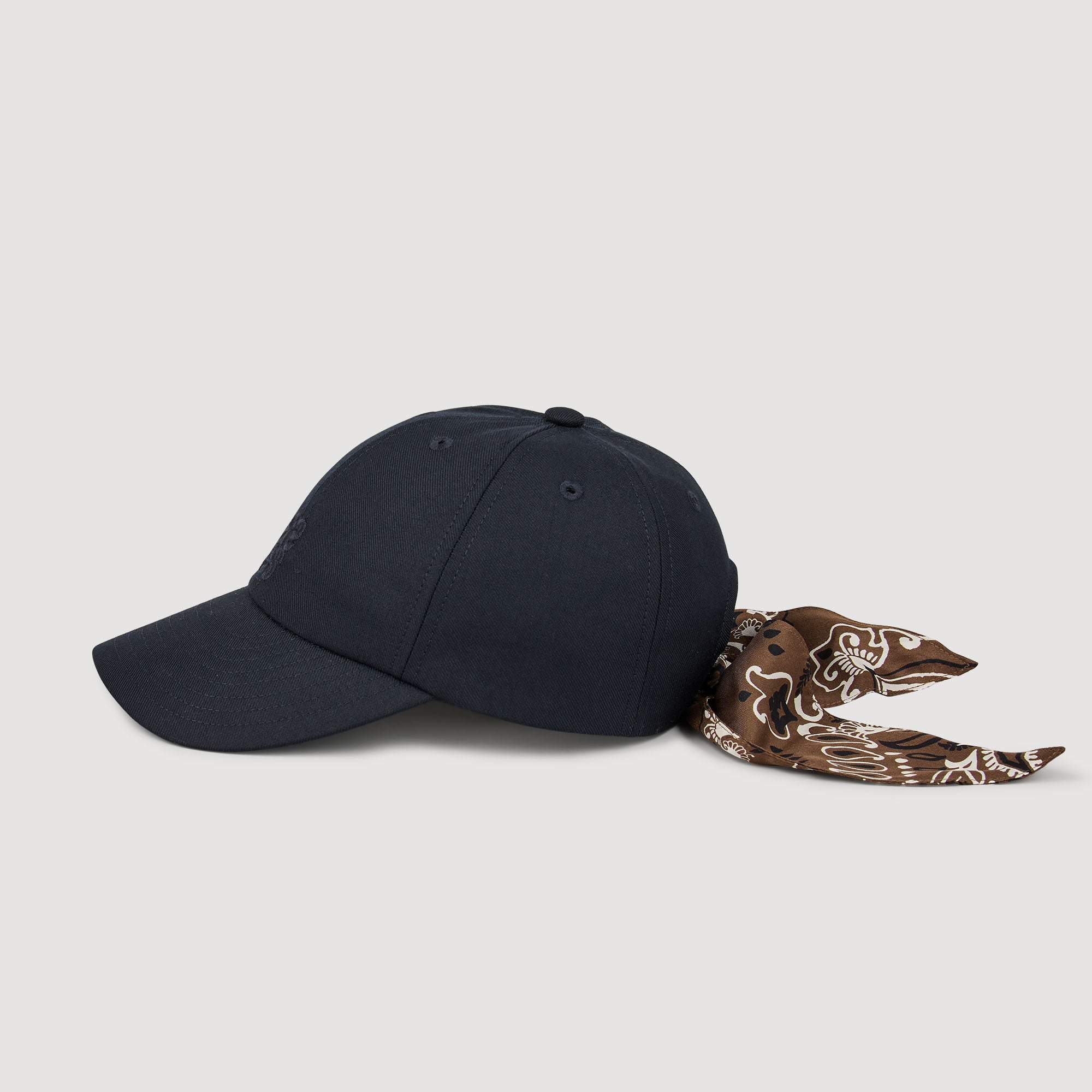 Sandro / Cap with tied scarf Blue