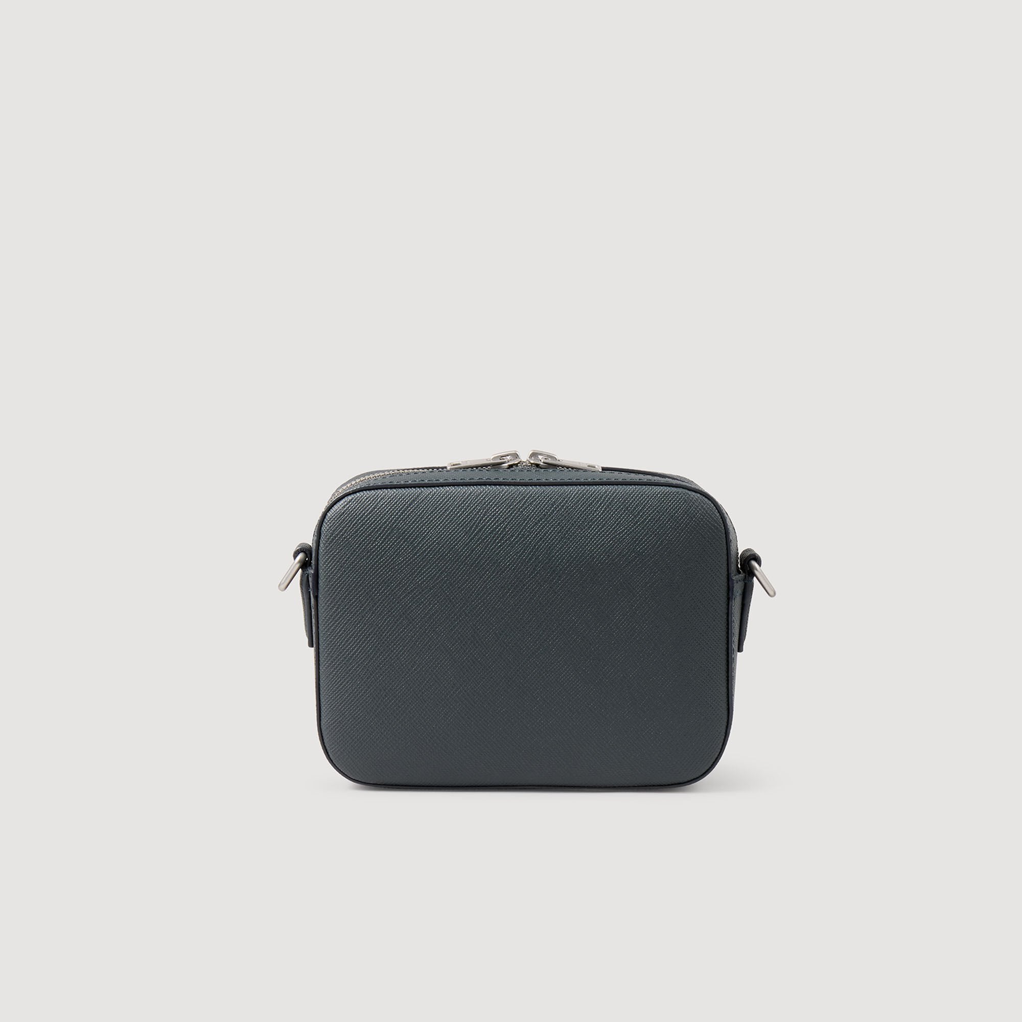 Sandro / Small reconstituted leather bag Steel