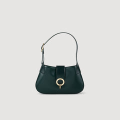 Sandro / Janet bag in certified leather Bottle Green