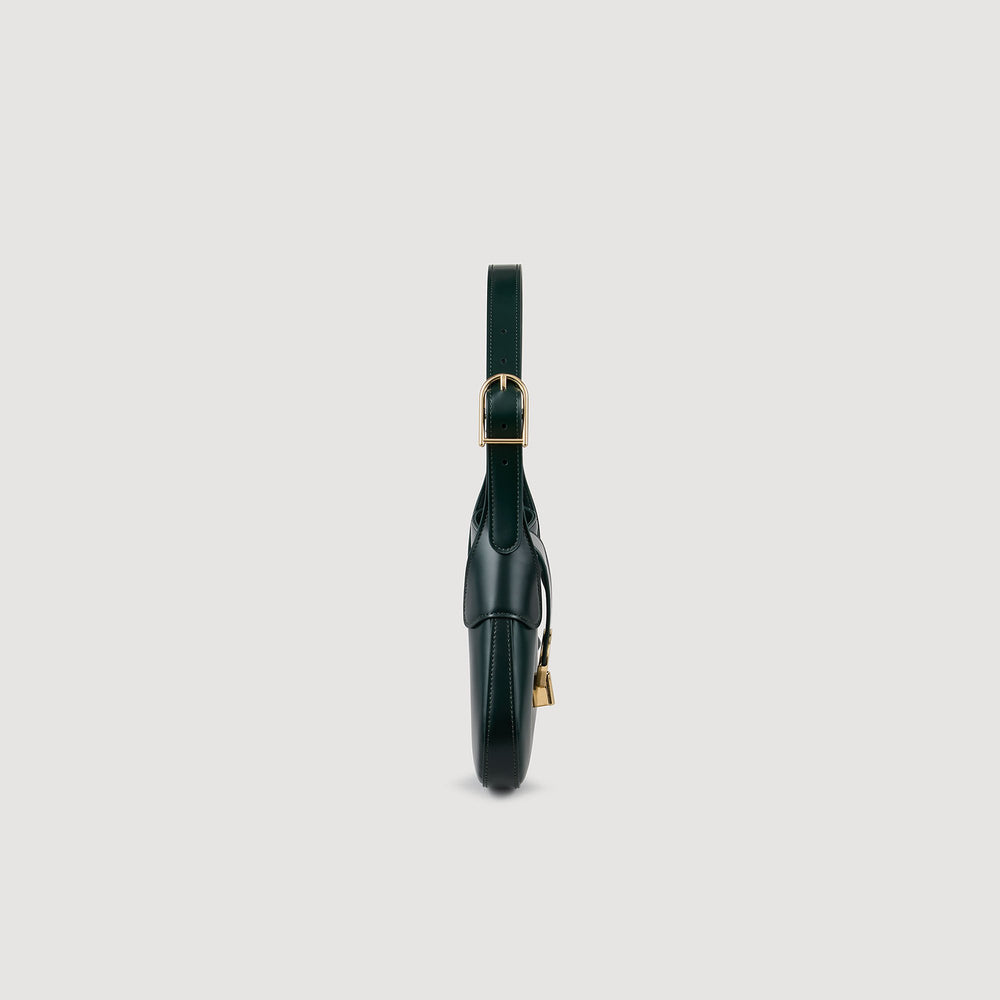 Sandro / Janet bag in certified leather Bottle Green